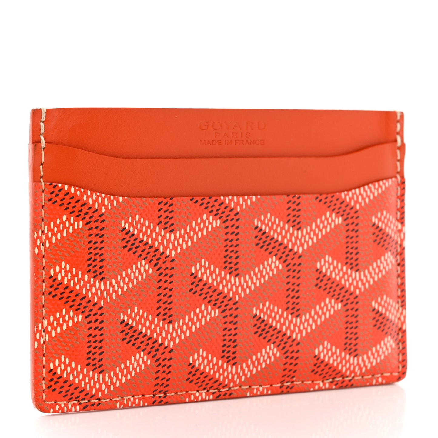 Goyardine Saint Sulpice Card Holder Orange