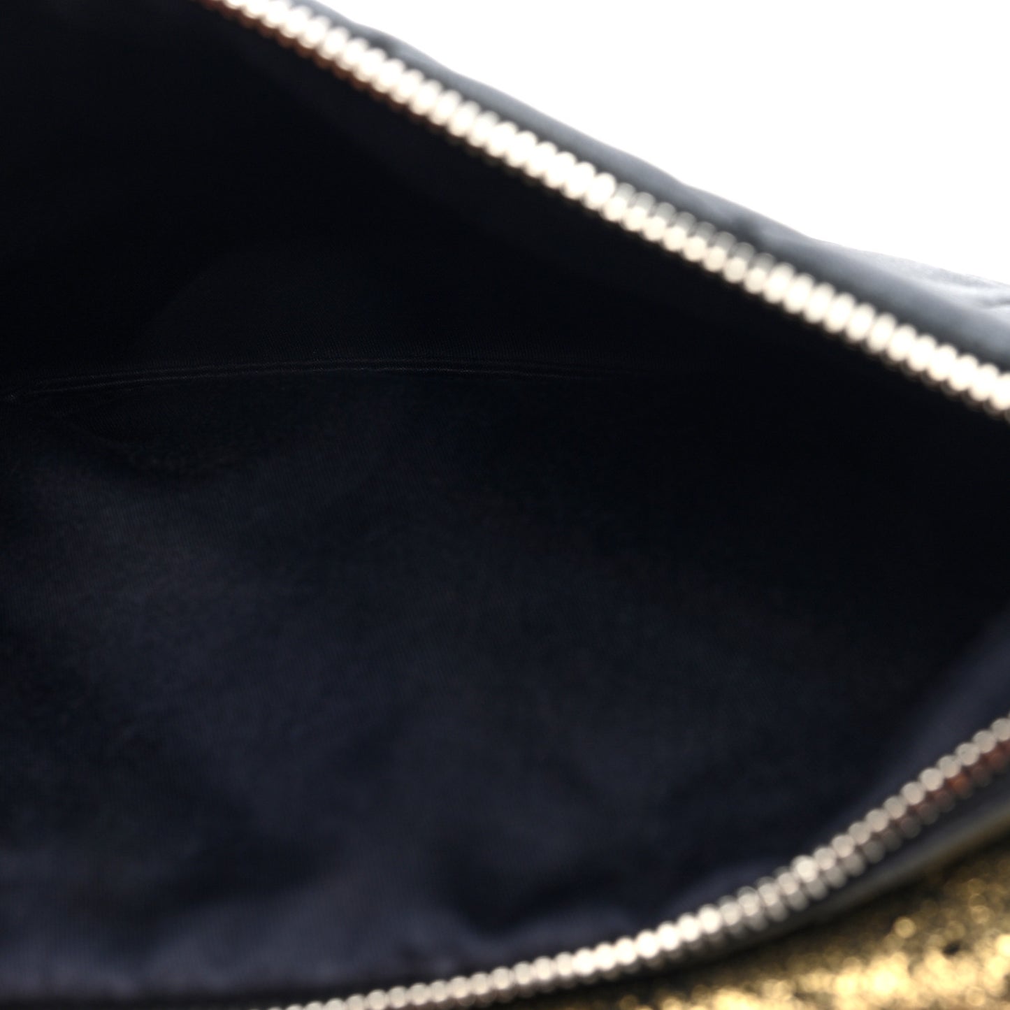 Lambskin Mineral Nights Wristlet Gold Black