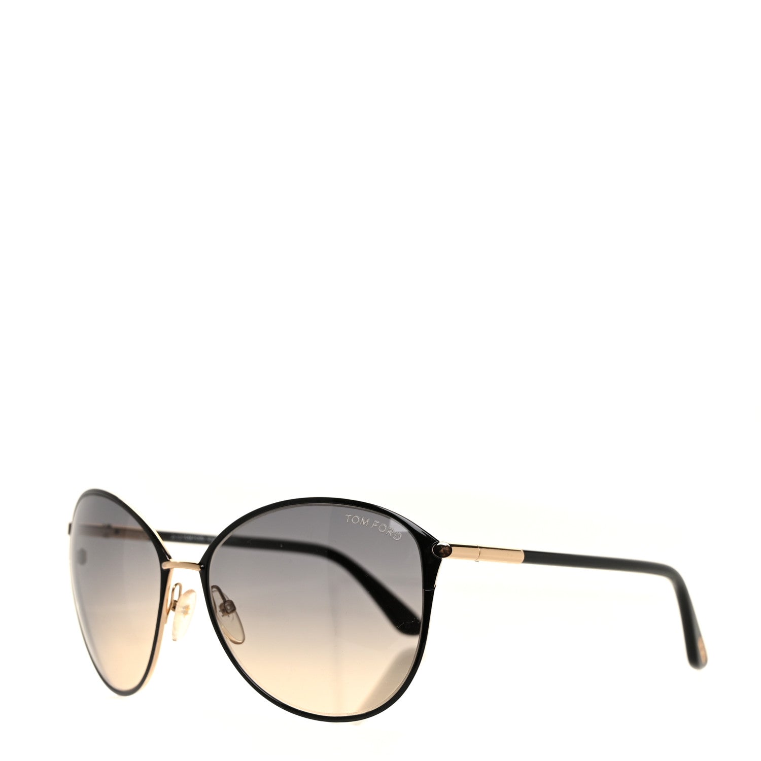 Tom Ford Penelope Vintage Round Sunglasses TF320 Black 1 of 7