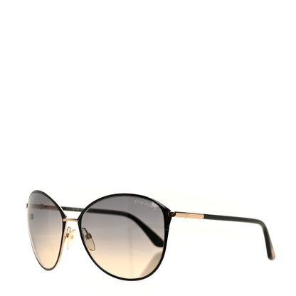 Tom Ford Penelope Vintage Round Sunglasses TF320 Black 1 of 7