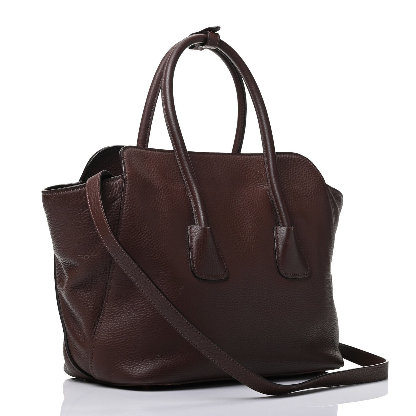 Vitello Daino Shopping Tote Bruciato