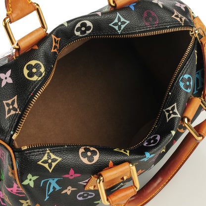 Louis Vuitton Monogram Multicolor Speedy 30 Black 5 of 7