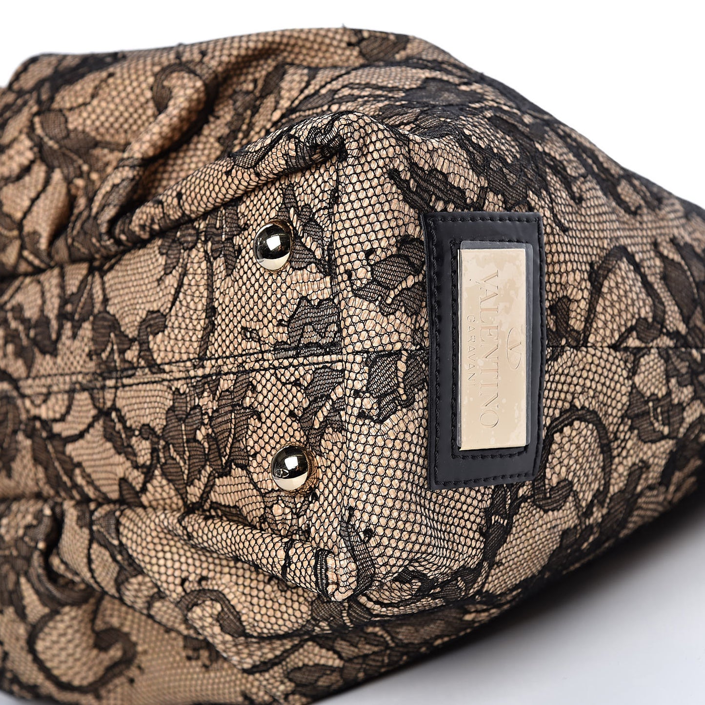 Straw Lace Bow Dome Tote Black