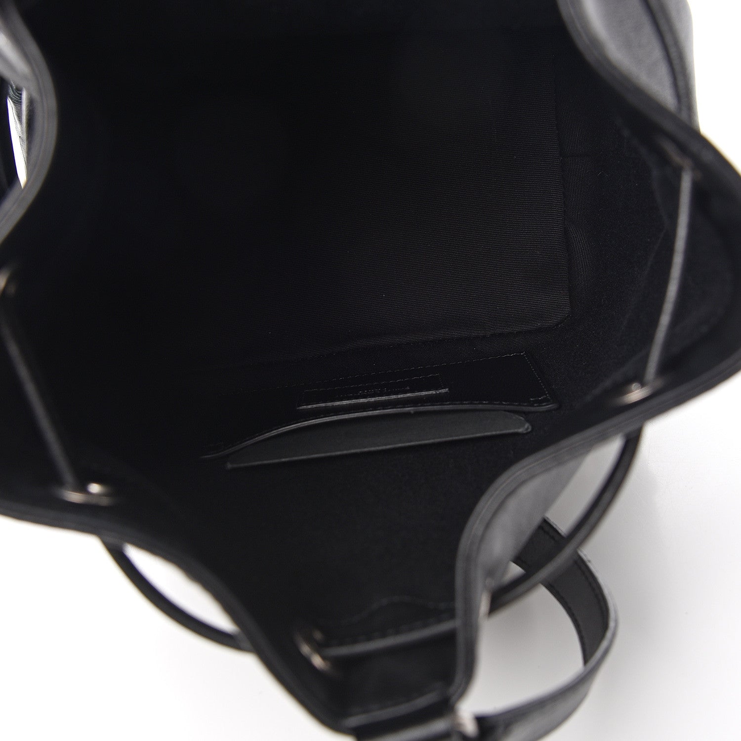 Saint Laurent Calfskin Small Y Studs Bucket Bag Black 4 of 8
