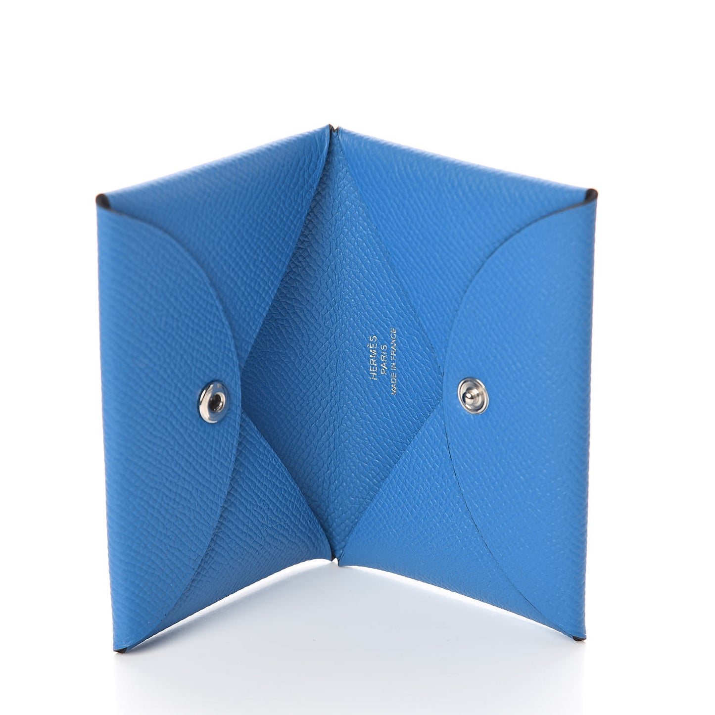 Epsom Calvi Card Case Bleu Zanzibar