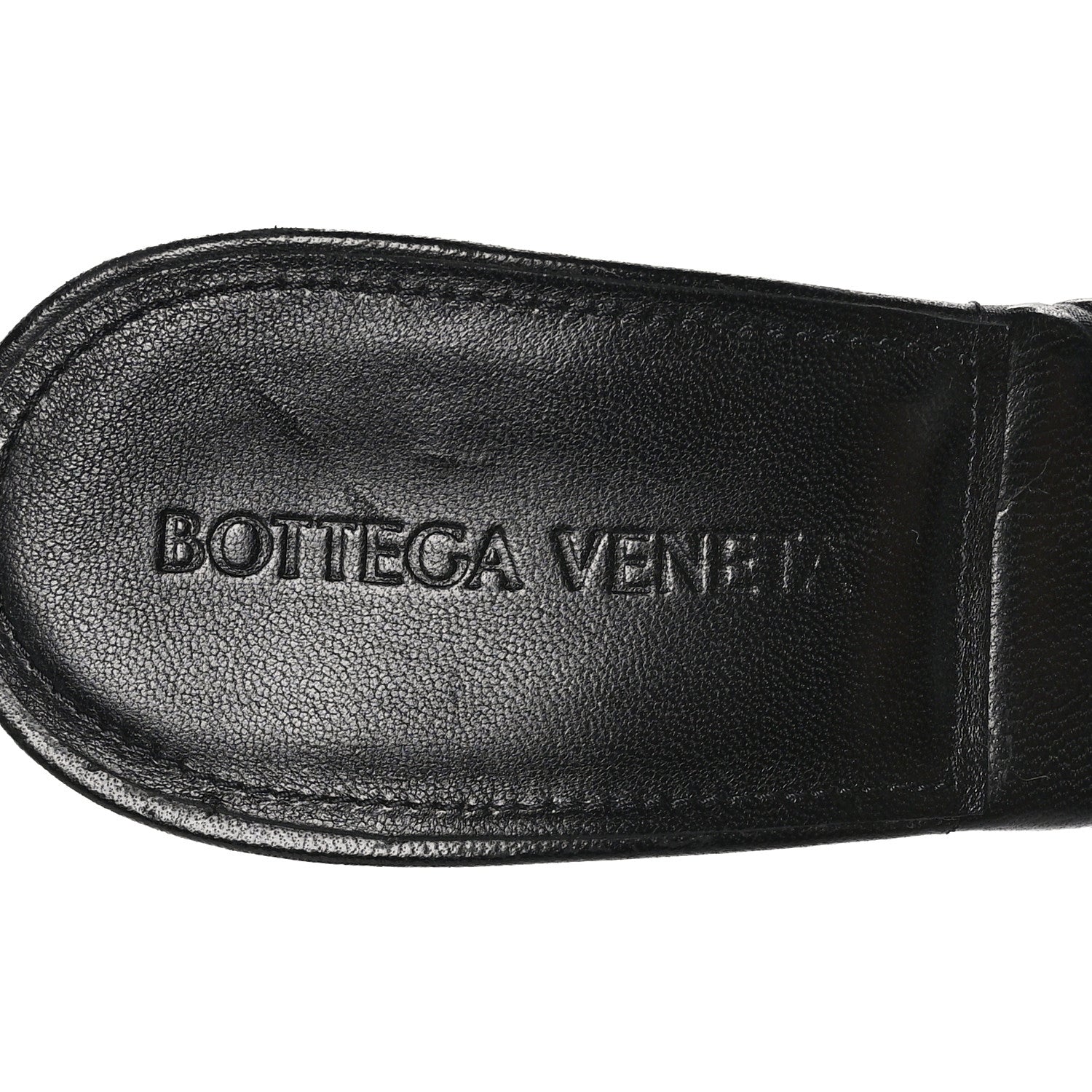 Bottega Veneta Nappa Quilted Rubber Lido Mule Sandals 38 Black 6 of 8