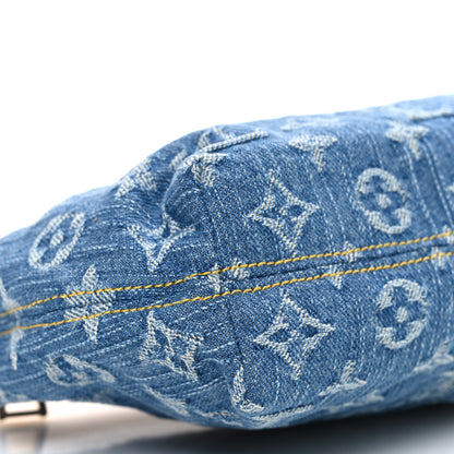 Louis Vuitton Monogram Denim Hills Pochette Blue 8 of 9