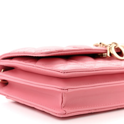 Christian Dior Lambskin Cannage Mini My Dior Bag Pink 8 of 9