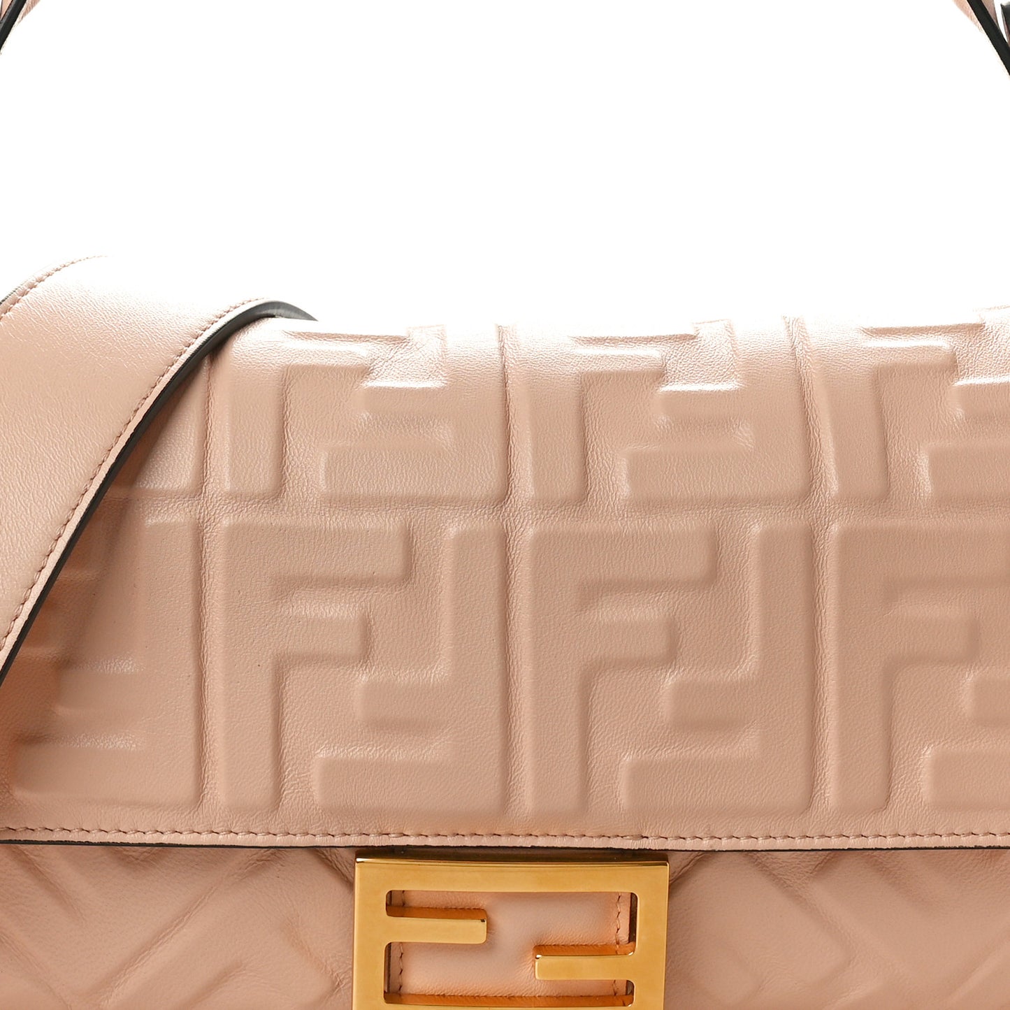 Nappa FF 1974 Embossed Baguette Rosa Quarzo