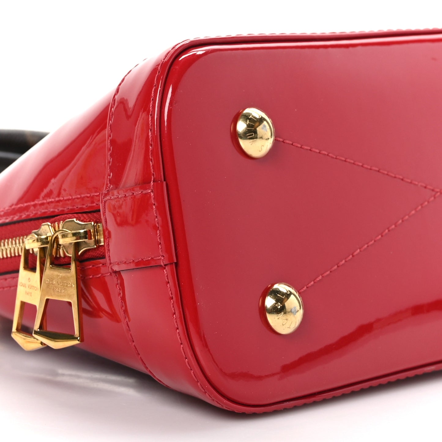 Patent Monogram Alma BB Scarlet