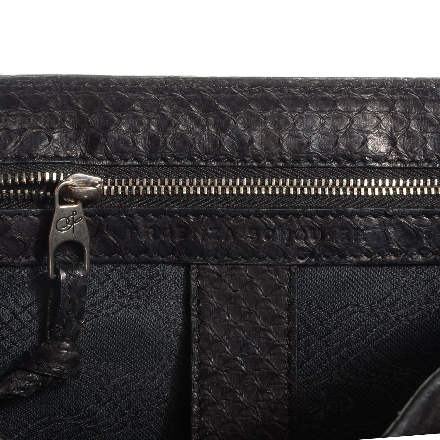 Proenza Schouler Python PS1 Medium Satchel Black 6 of 12
