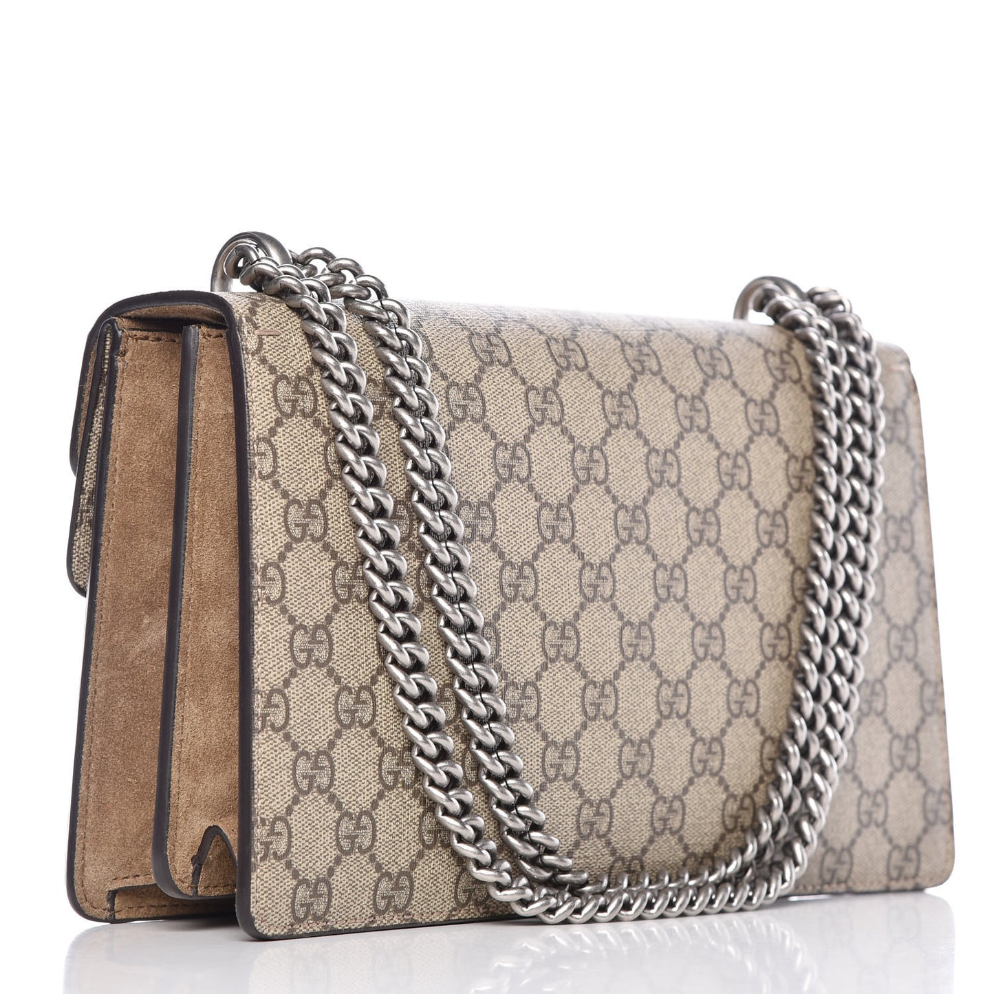 GG Supreme Monogram Small Dionysus Shoulder Bag Taupe
