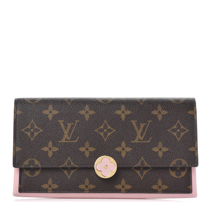 Louis Vuitton Monogram Flore Wallet Rose Ballerine 1 of 6