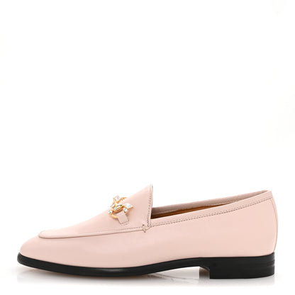 Gucci Malaga Kid Crystal Horsebit Womens Jordaan Loafers 36 Pink Hibiscus 1 of 10