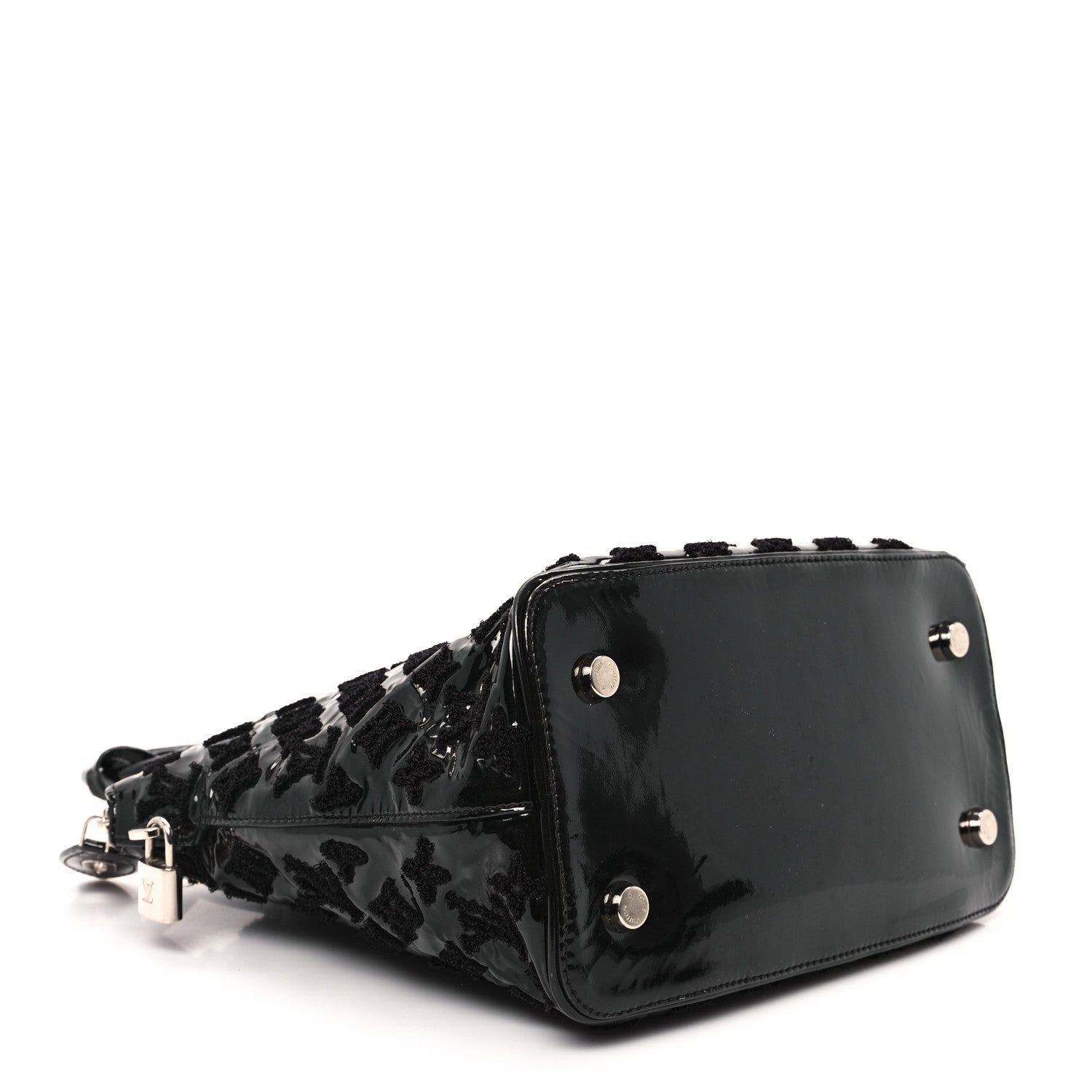 Louis Vuitton Patent Lambskin Fascination Lockit Black 4 of 12