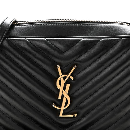 Saint Laurent Calfskin Matelasse Monogram Lou Camera Bag Black 8 of 10