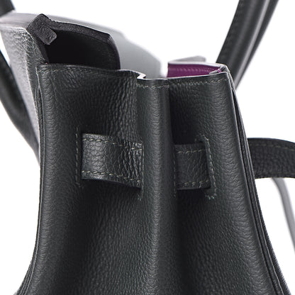 Hermes Togo Horseshoe Birkin 35 Vert Cypress Anemone 13 of 33