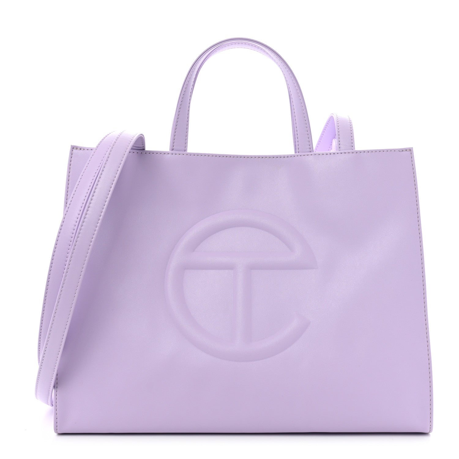 Telfar Vegan Leather Medium Shopping Bag Lavender 1 of 13