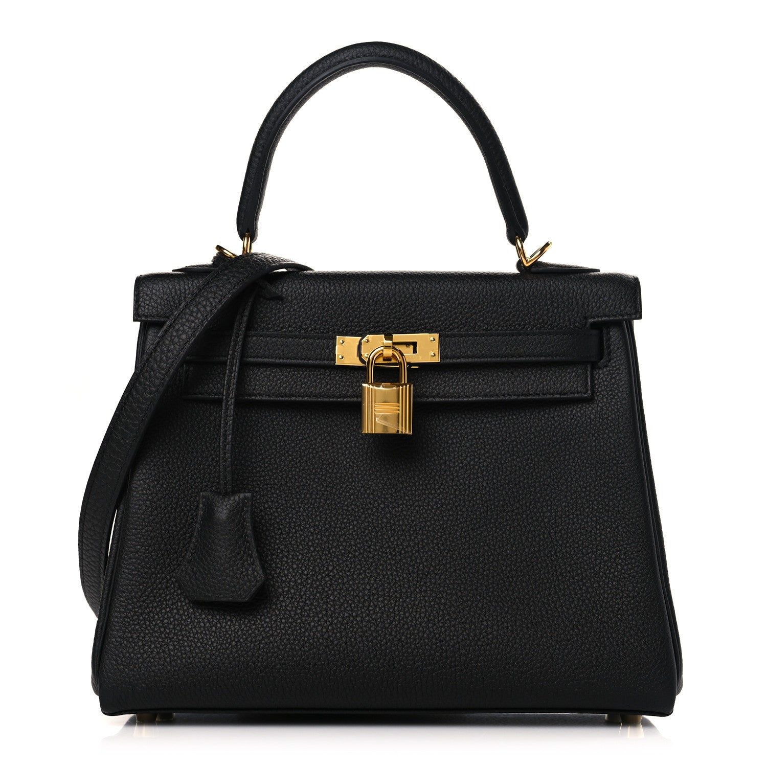 Hermes Togo Kelly Retourne 25 Black 1 of 9