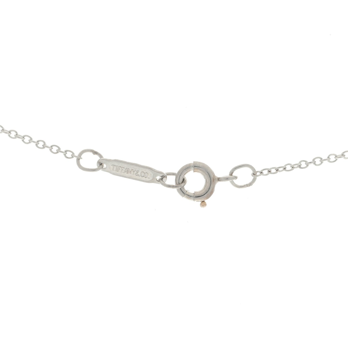 Platinum Diamond Cross Stitch Pendant Necklace