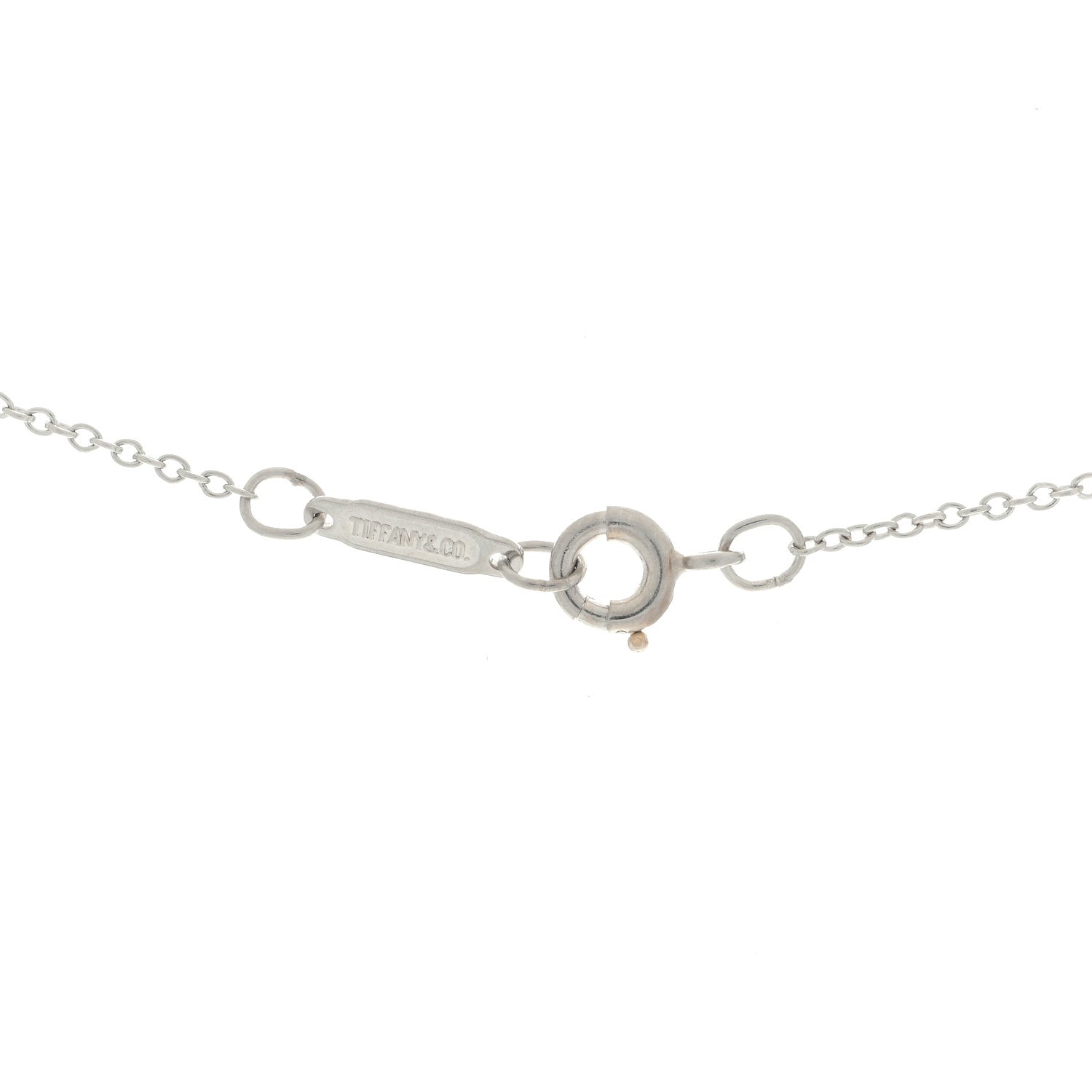 Tiffany Platinum Diamond Cross Stitch Pendant Necklace 3 of 3