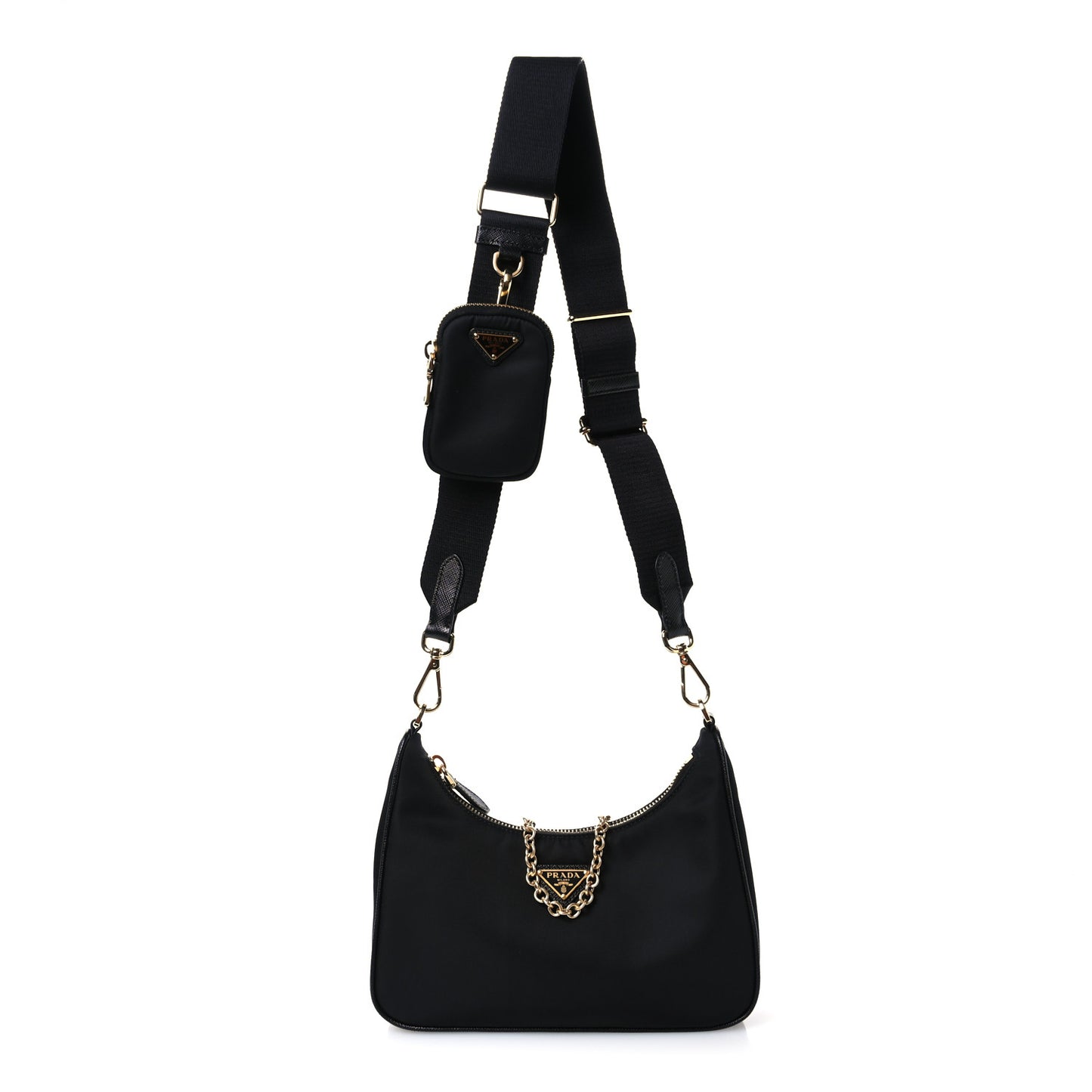 Nylon Re-Edition 2005 Shoulder Bag Black