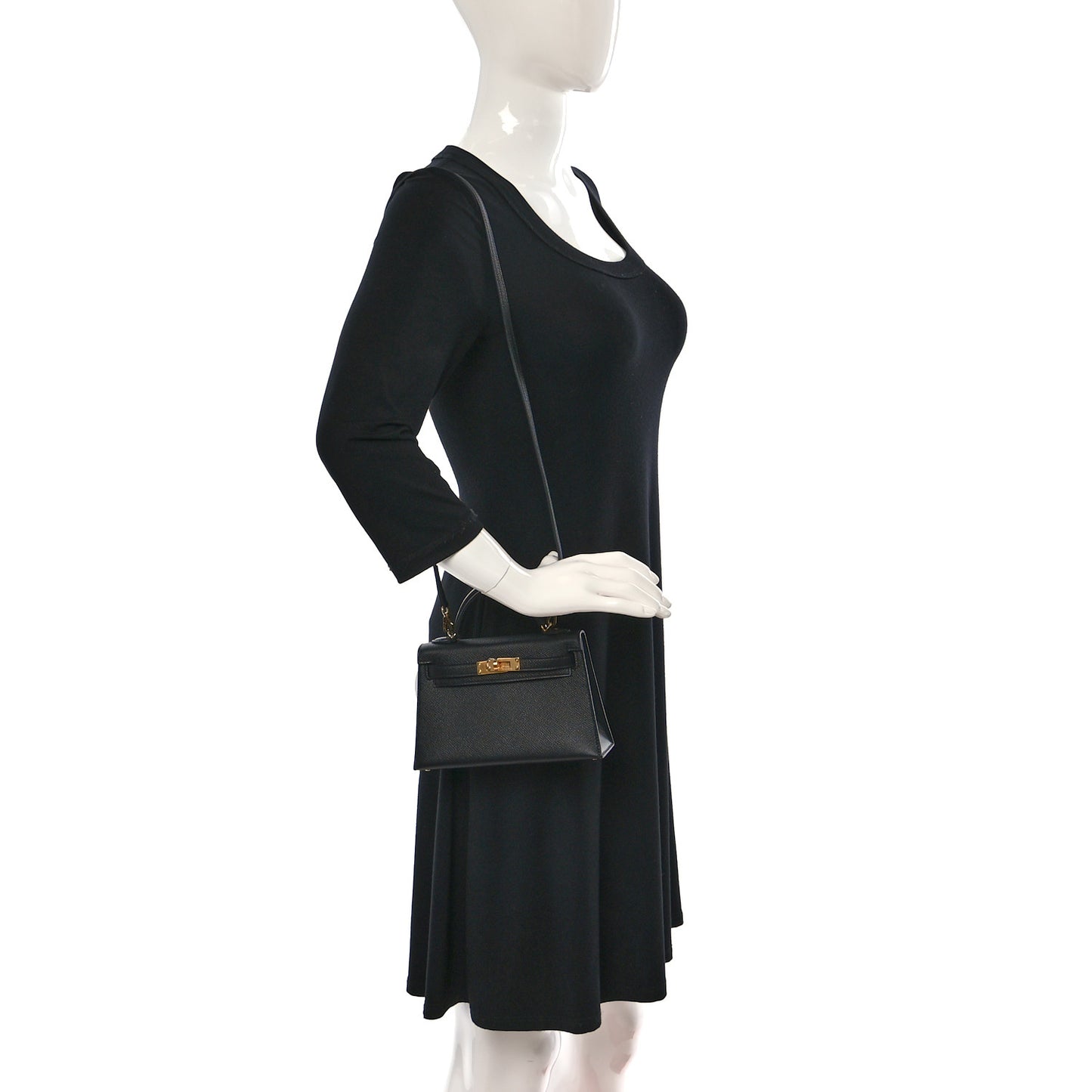 Epsom Mini Kelly Sellier 20 Black