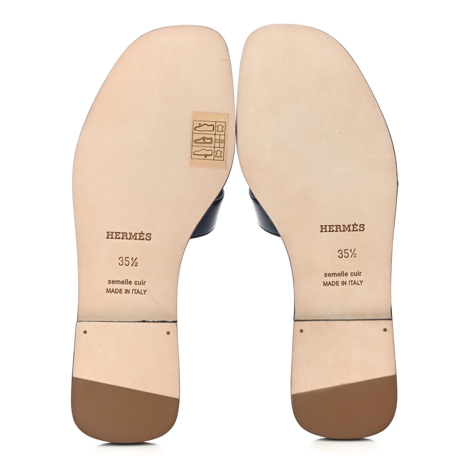 Hermes Calfskin Toucans de Paradis Oran Sandals 35.5 Bleu Indigo 6 of 12