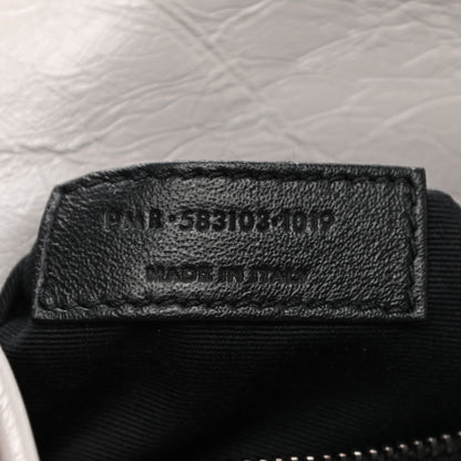 Saint Laurent Crinkled Calfskin Matelasse Monogram Niki Chain Wallet Granite 7 of 10