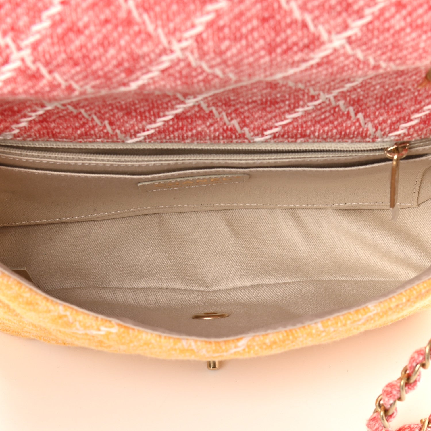 Chanel Jersey Quilted Medium Fabrics and Co Flap Multicolor 4 of 8