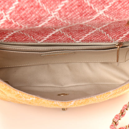 Chanel Jersey Quilted Medium Fabrics and Co Flap Multicolor 4 of 8