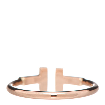 Tiffany 18K Rose Gold T Wire Ring 54 7 3 of 5