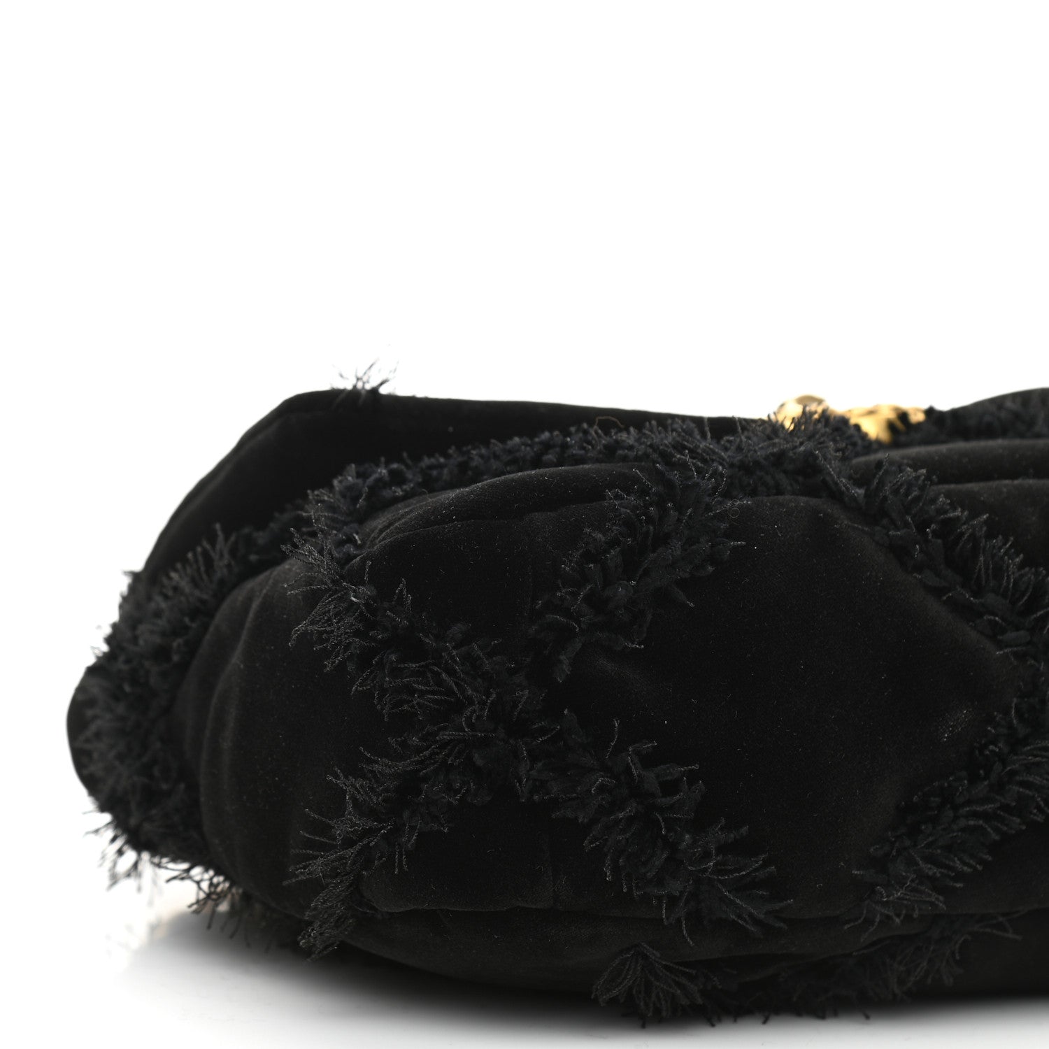 Chanel Cotton Canvas Quilted Medium Chanel 19 Flap Black 9 of 10