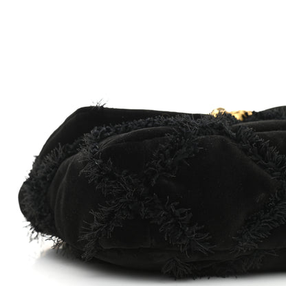 Chanel Cotton Canvas Quilted Medium Chanel 19 Flap Black 9 of 10
