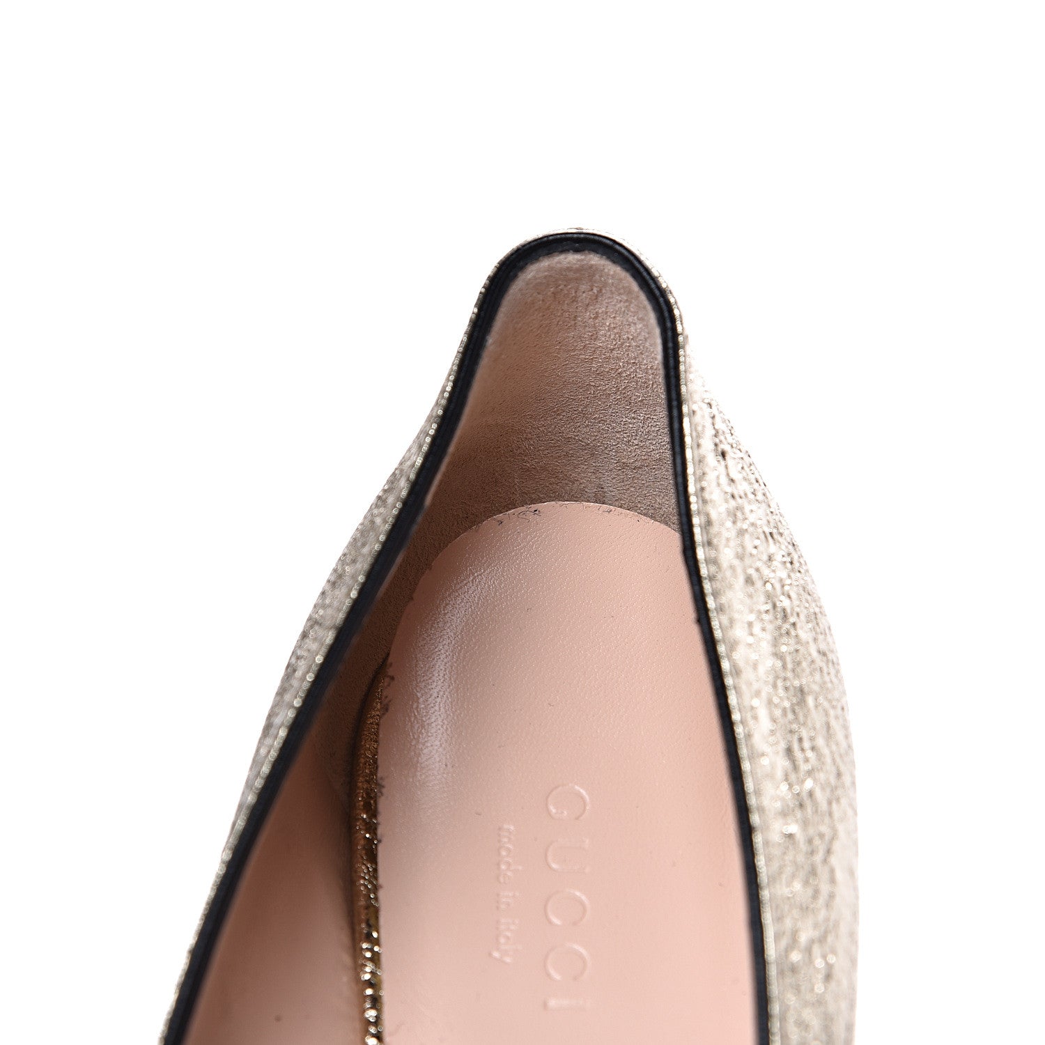 Gucci Galassia GG Marmont Fringe 50mm Loafer Pumps 39 Platino 10 of 11