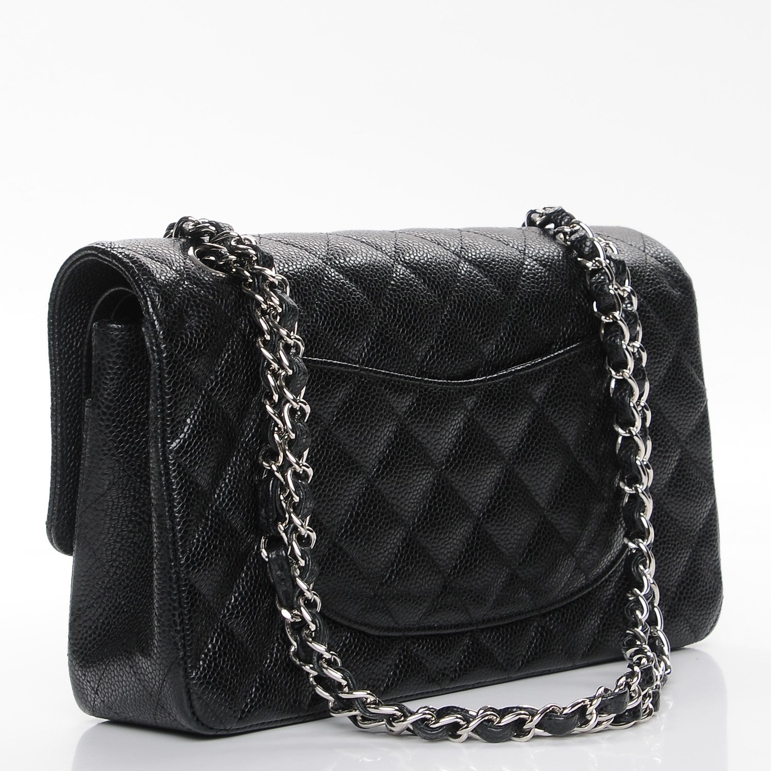 Chanel Caviar Quilted Medium Double Flap Black 3 of 8