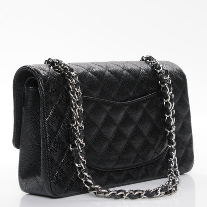 Chanel Caviar Quilted Medium Double Flap Black 3 of 8