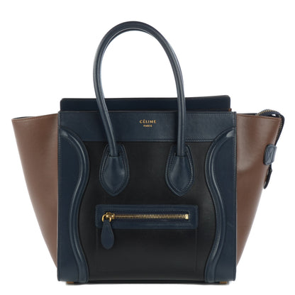 Celine Smooth Calfskin Micro Tri-Color Luggage Black 1 of 8