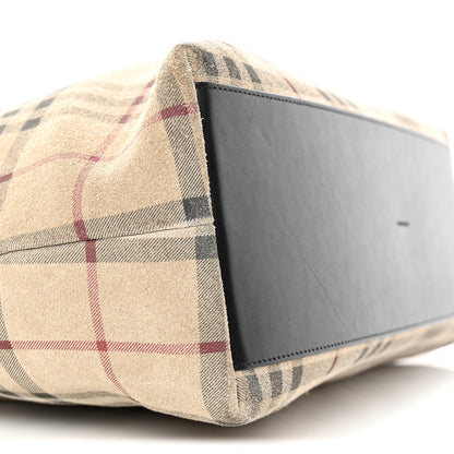 Burberry Suede Check Hobo 9 of 17