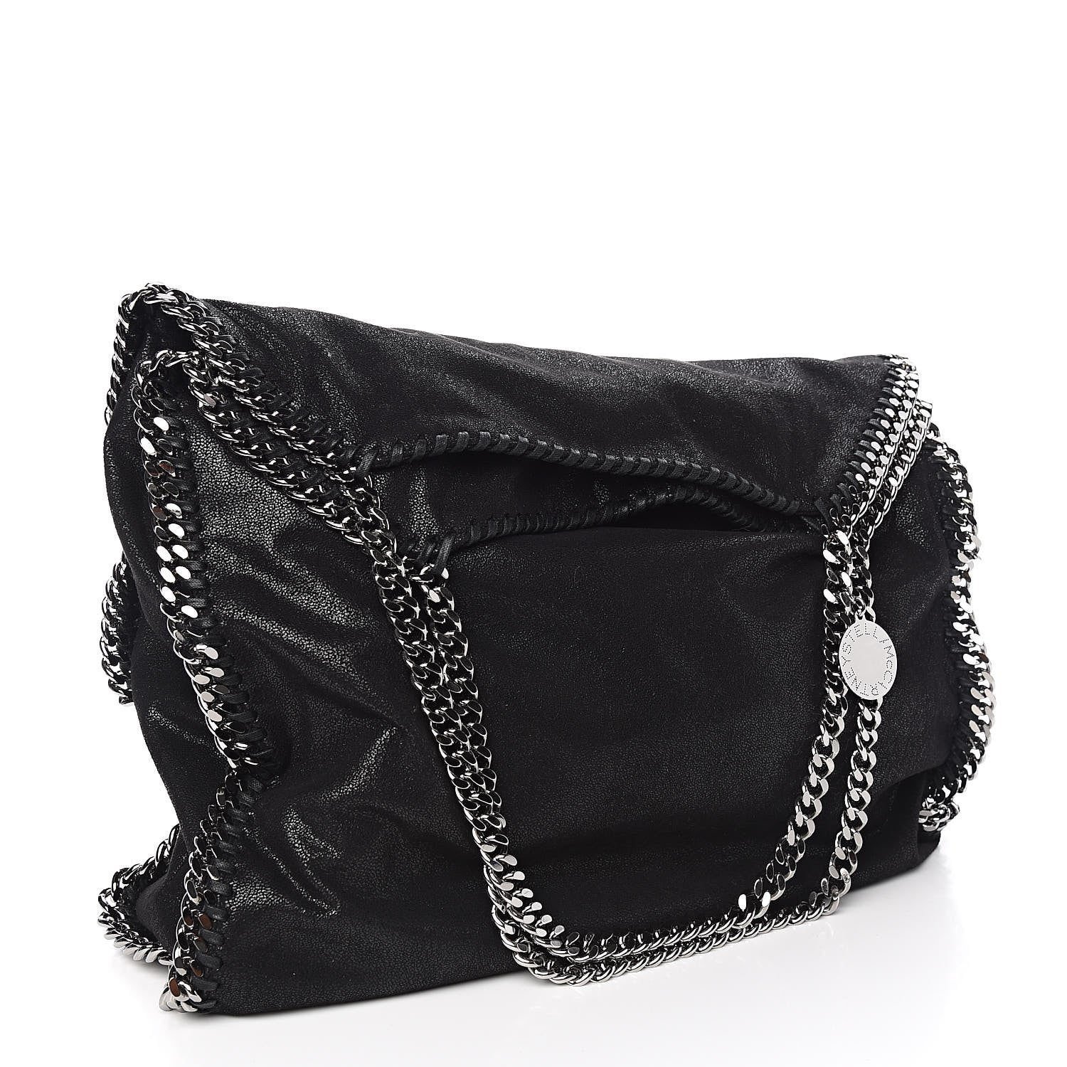 Stella McCartney Shaggy Deer Big Falabella Tote Black 4 of 10