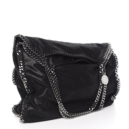 Stella McCartney Shaggy Deer Big Falabella Tote Black 4 of 10