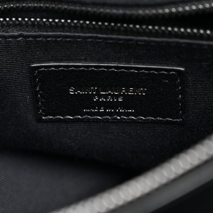 Saint Laurent Calfskin Y Quilted Monogram Monochrome Medium Loulou Chain Satchel Black 7 of 11