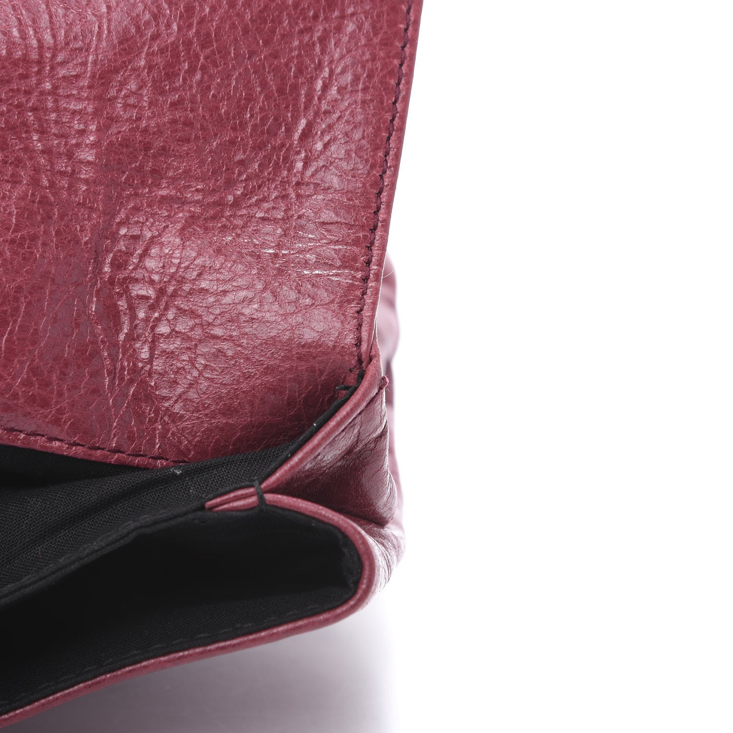 Balenciaga Agneau Classic Hardware City Clutch Cassis 8 of 10