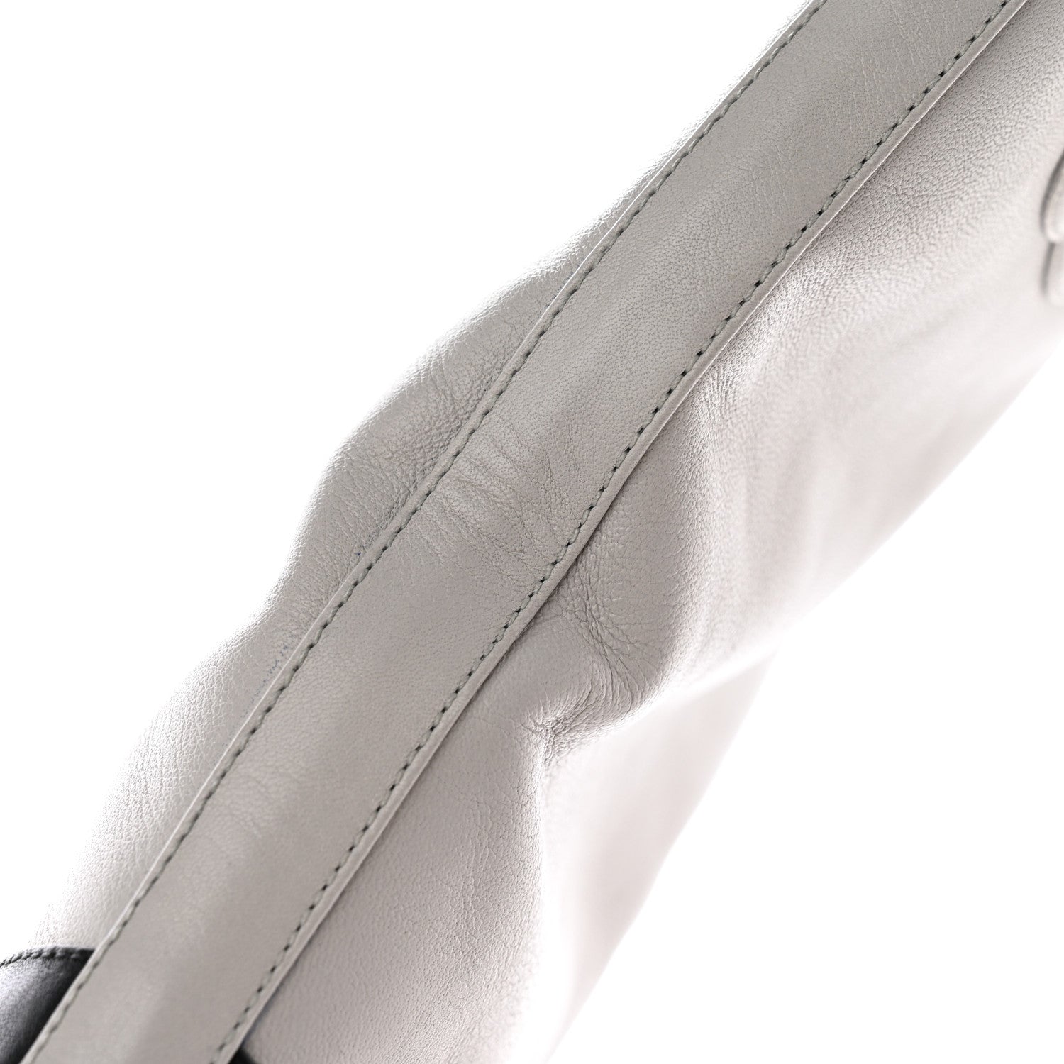 Chanel Calfskin CC Logo Mid Calf Boots Light Grey Black 15 of 19