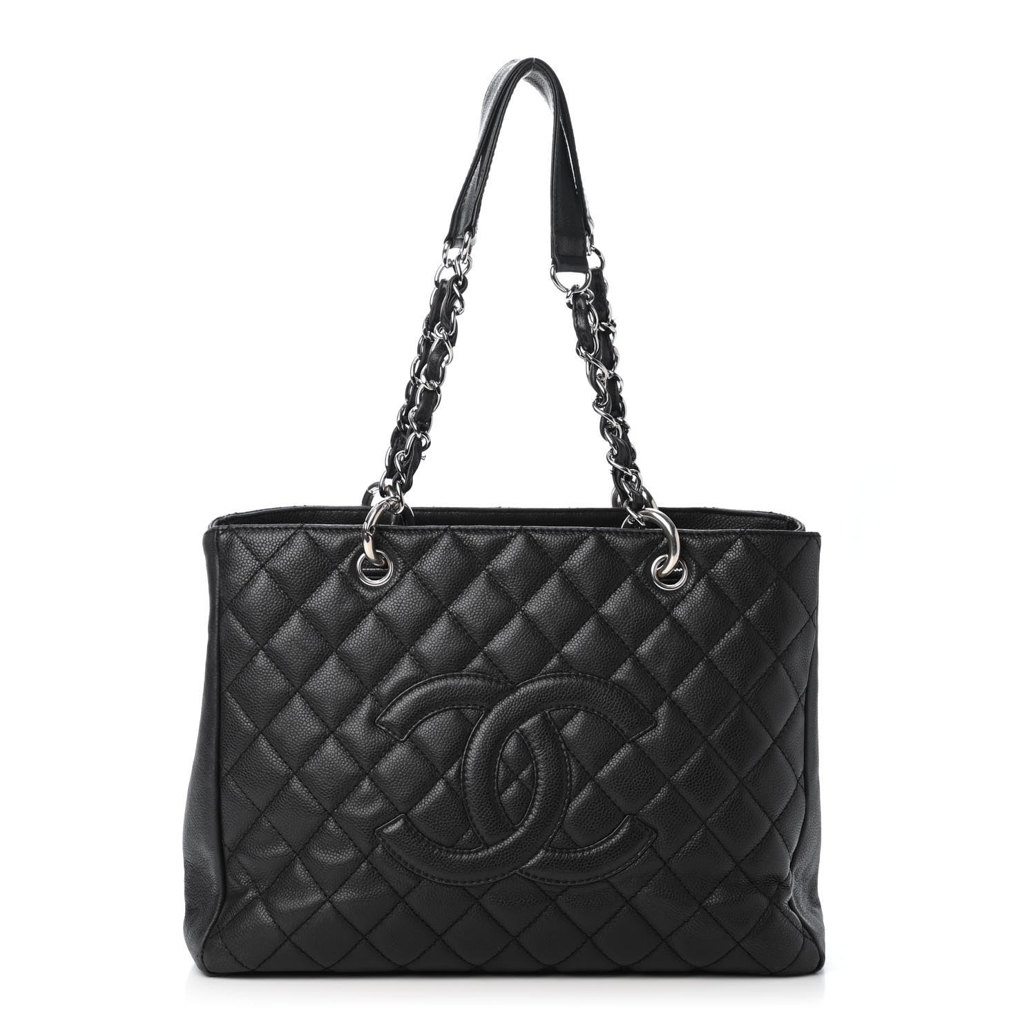 Chanel Caviar Quilted Grand Shopping Tote GST Black 1 of 4