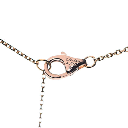 Cartier 18K Pink Gold Pink Sapphire Symbols Cross Pendant Necklace 5 of 6