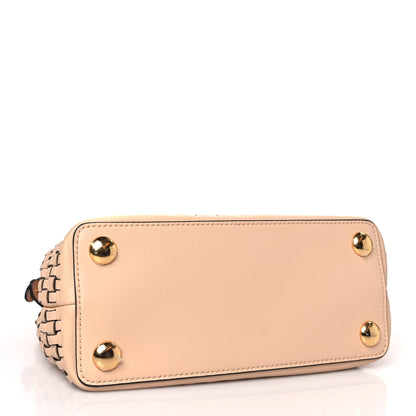 Fendi Vitello Grace Intreccio Mini Peekaboo Iconic Satchel Light Rose 4 of 9