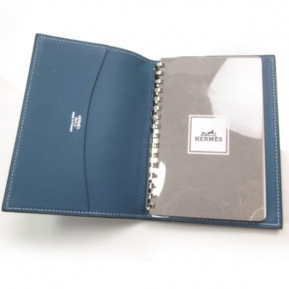 Hermes Chevre Notebook Agenda Cover w Refill Blue Jean 4 of 6