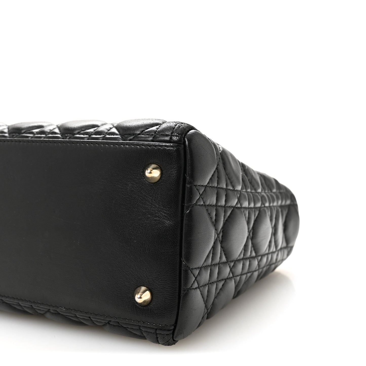 Lambskin Cannage Medium Lady Dior Black