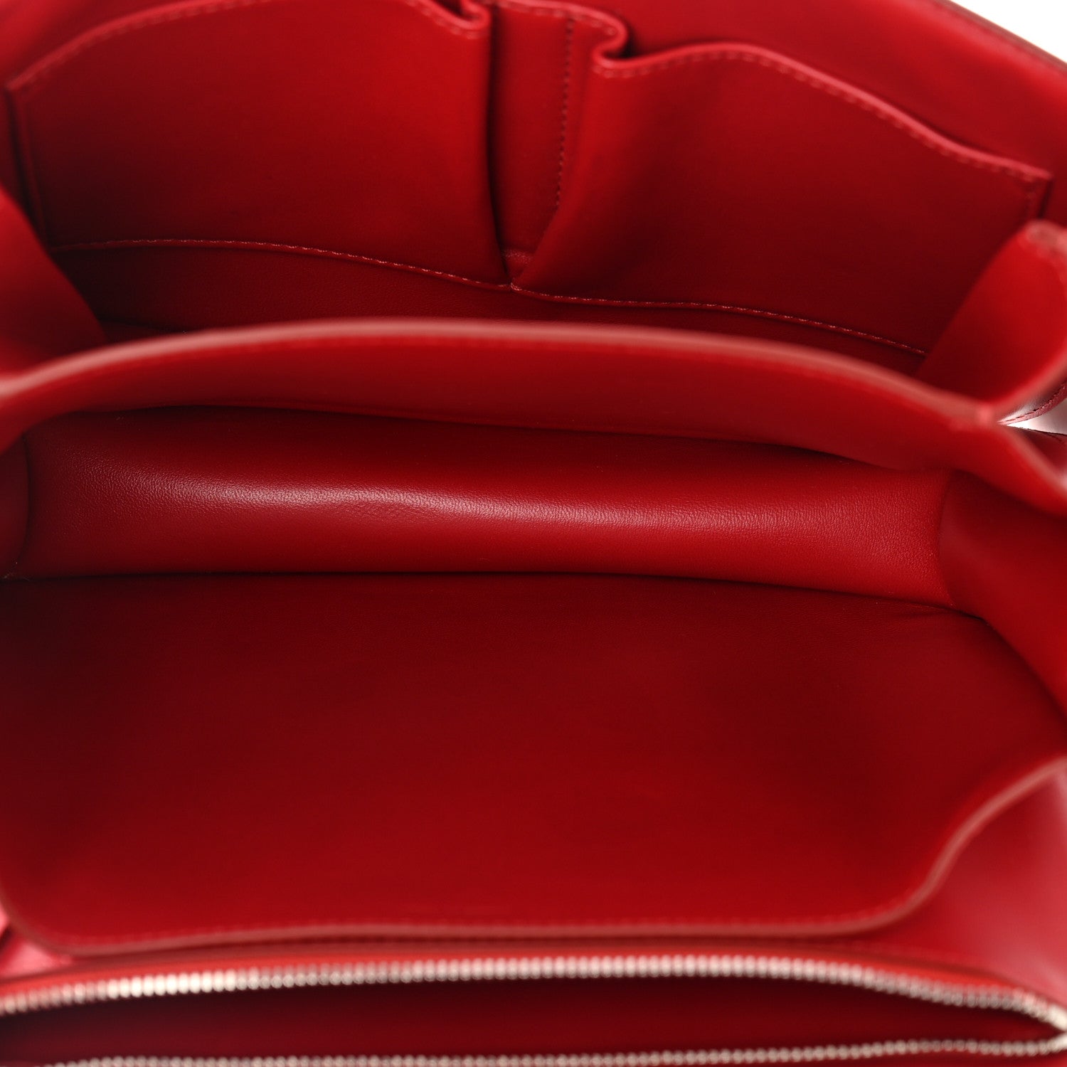 Celine Box Calfskin Medium Classic Box Flap Bag Red 5 of 10